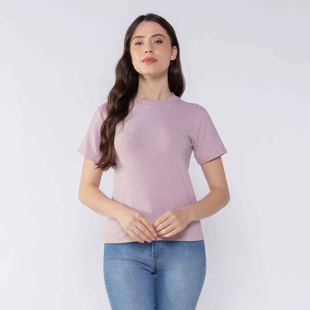 Blusa Feminina Canelada Patricia Foster Rosa Love