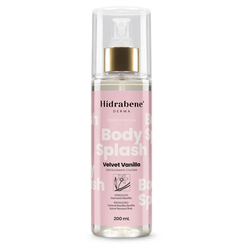 Body Splash Velvet Vanilla 200Ml Hidrabene