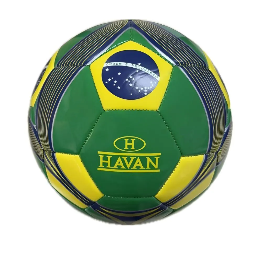 Bola de futebol do Brasil com estampa nacional sortida