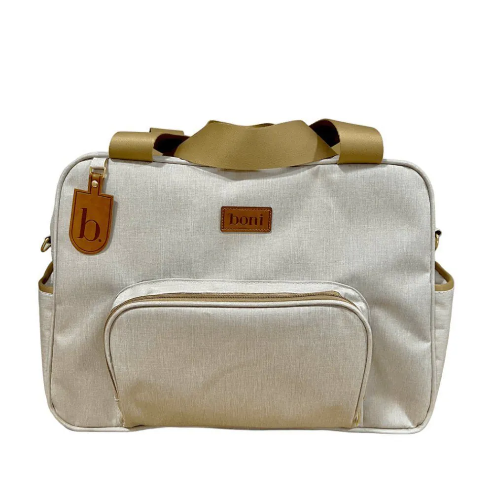 Bolsa de Bebê Linho Boni - Creme