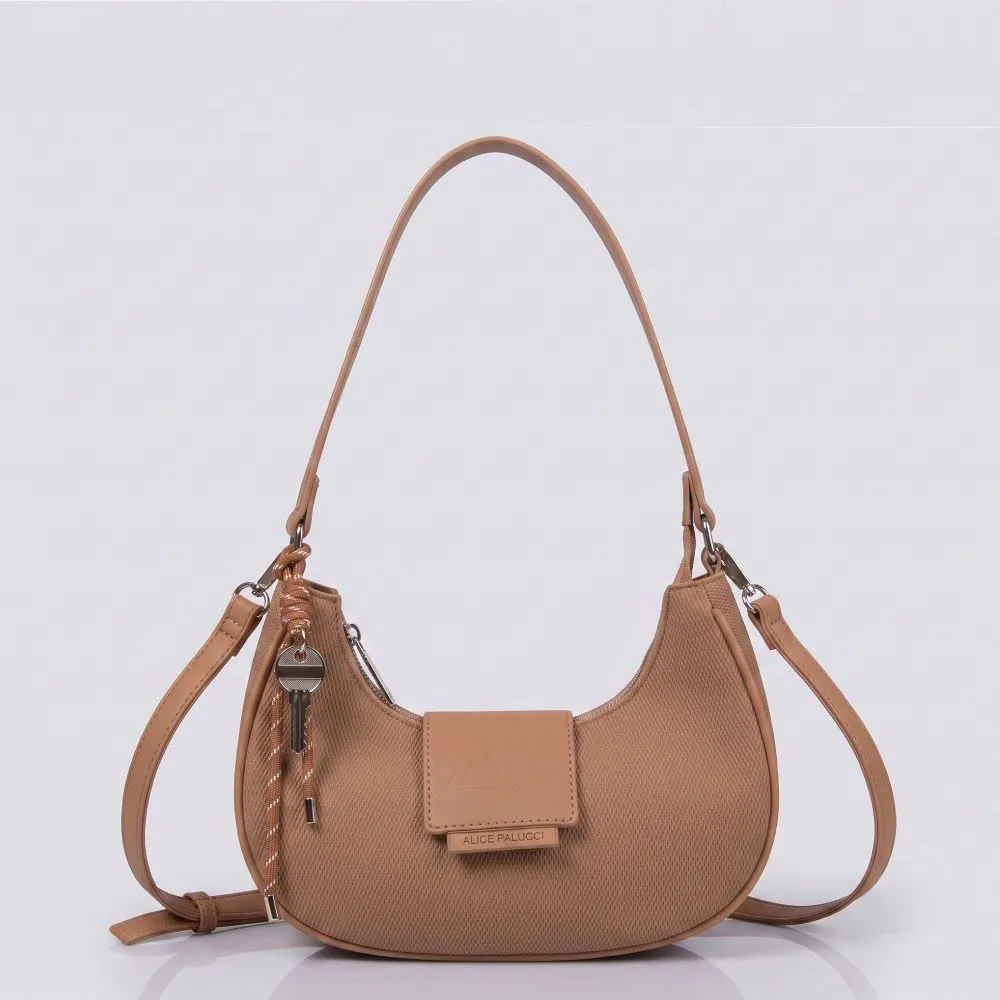Bolsa Feminina Baguete Alice Palucci - Taupe U