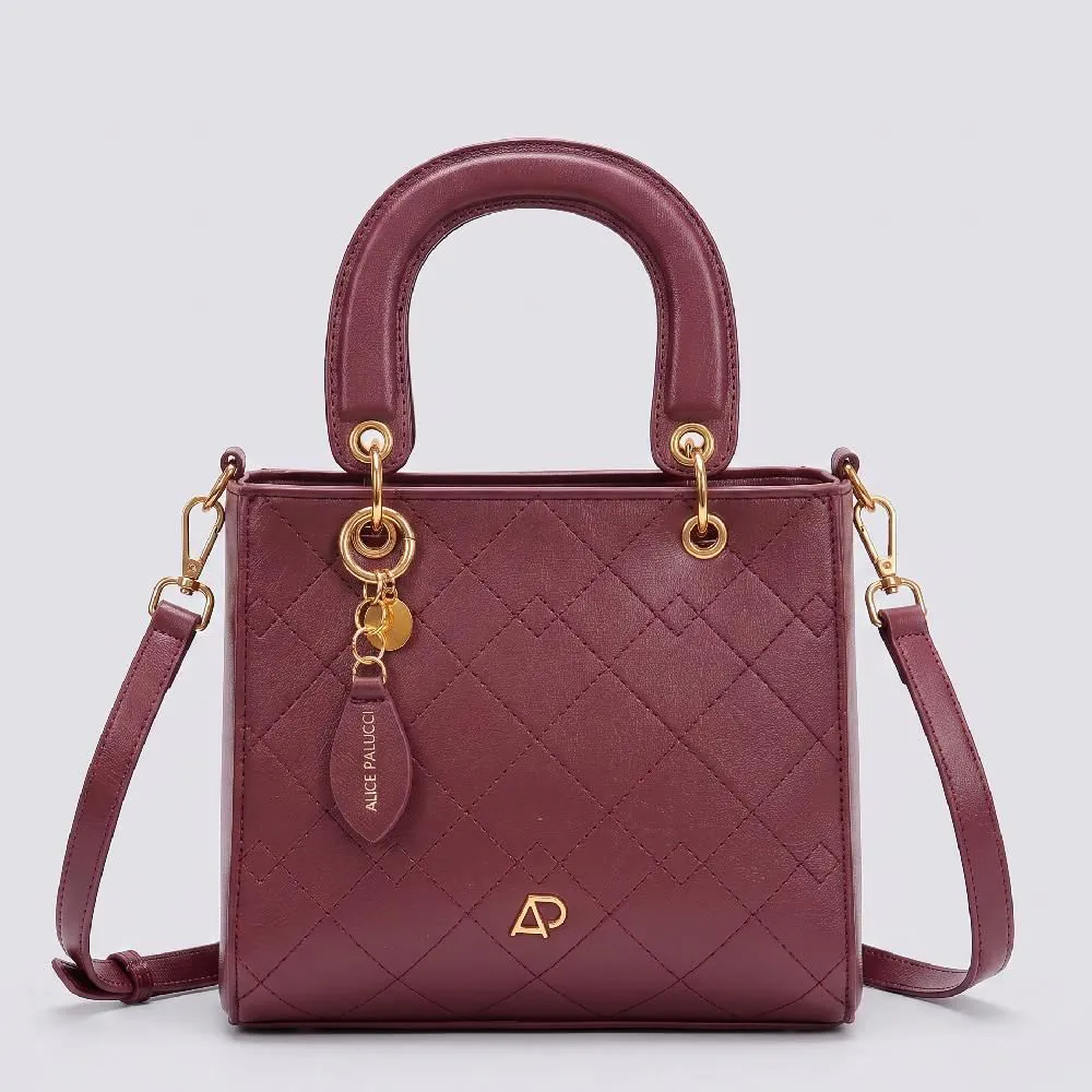 Bolsa Feminina Mini Bag Alice Palucci - Vinho U
