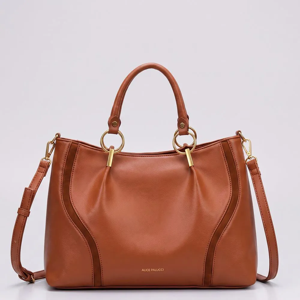 Bolsa Feminina Tiracolo Alice Palucci - Caramelo U