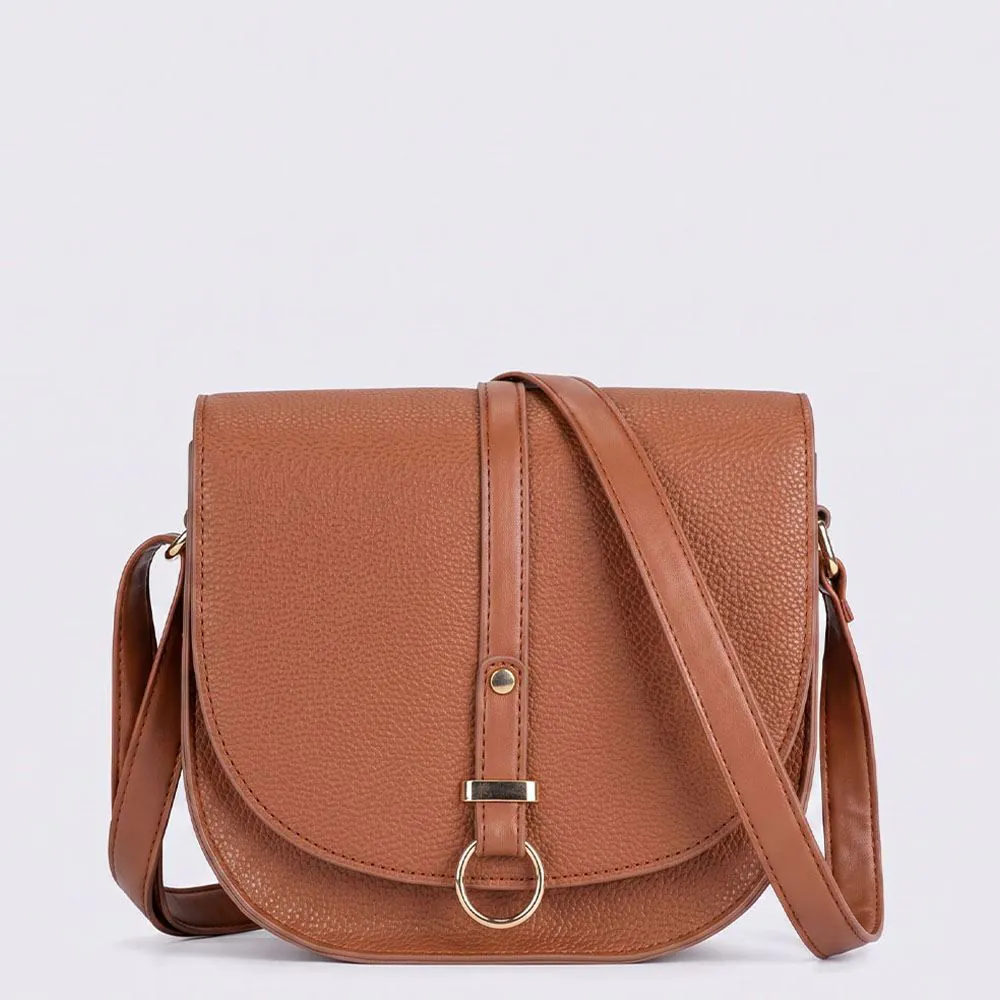 Bolsa Feminina Transversal Alice Palucci Marrom