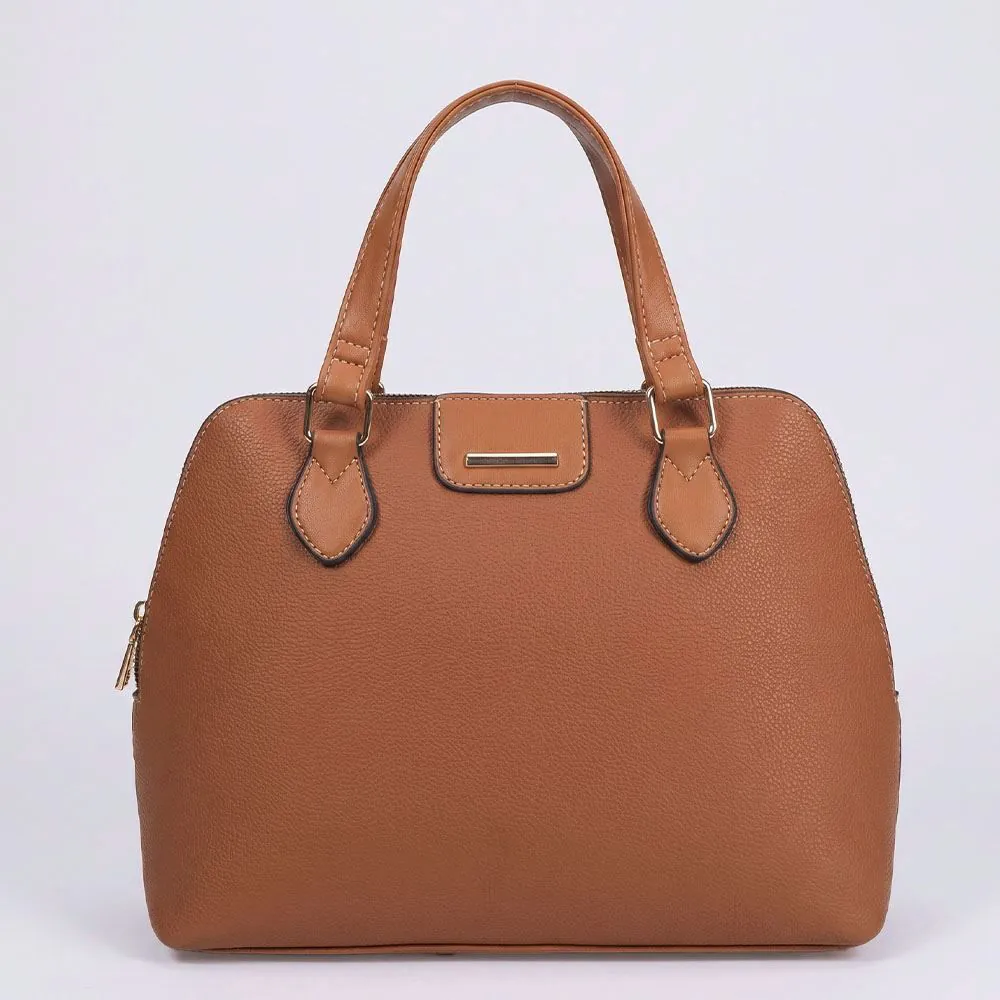 Bolsa Feminina Trapézio Alice Palucci Caramelo