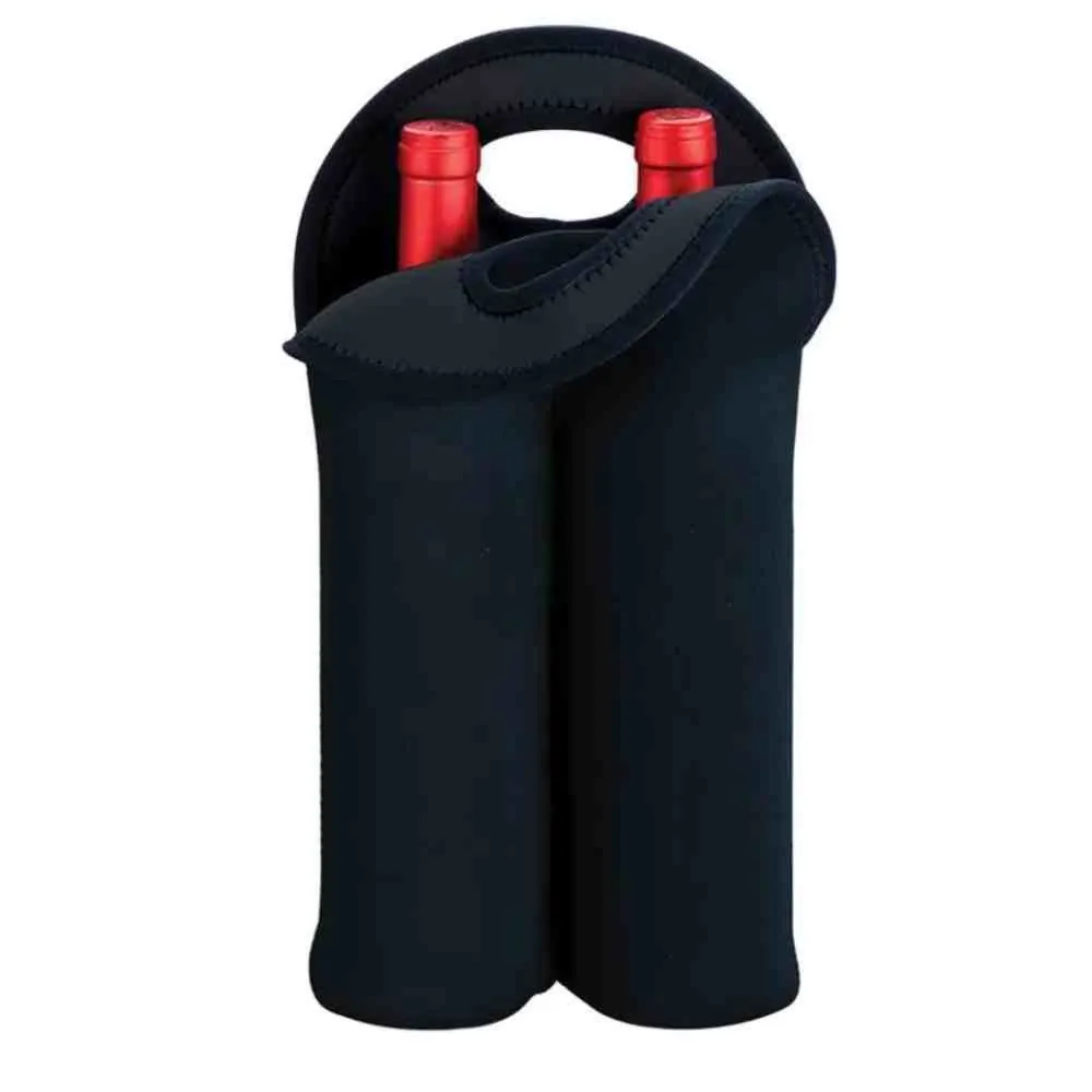 Bolsa Térmica para Garrafa Vinho Lyor Neoprene - Preto