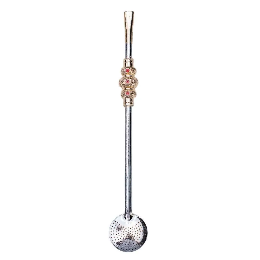 Bomba para Chimarrão de Ferro 3 Aneis Galant - 30cm