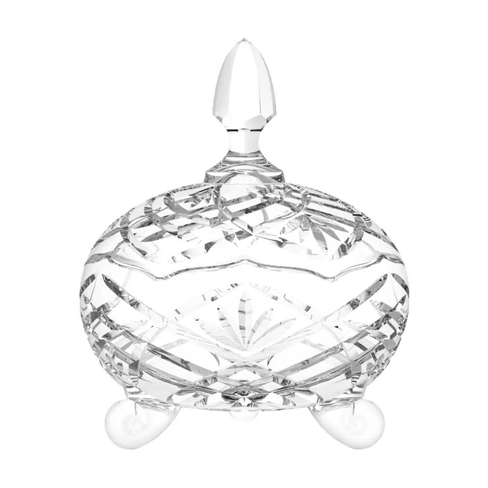 Bomboniere com Pé Lavander Inga - 16Cm
