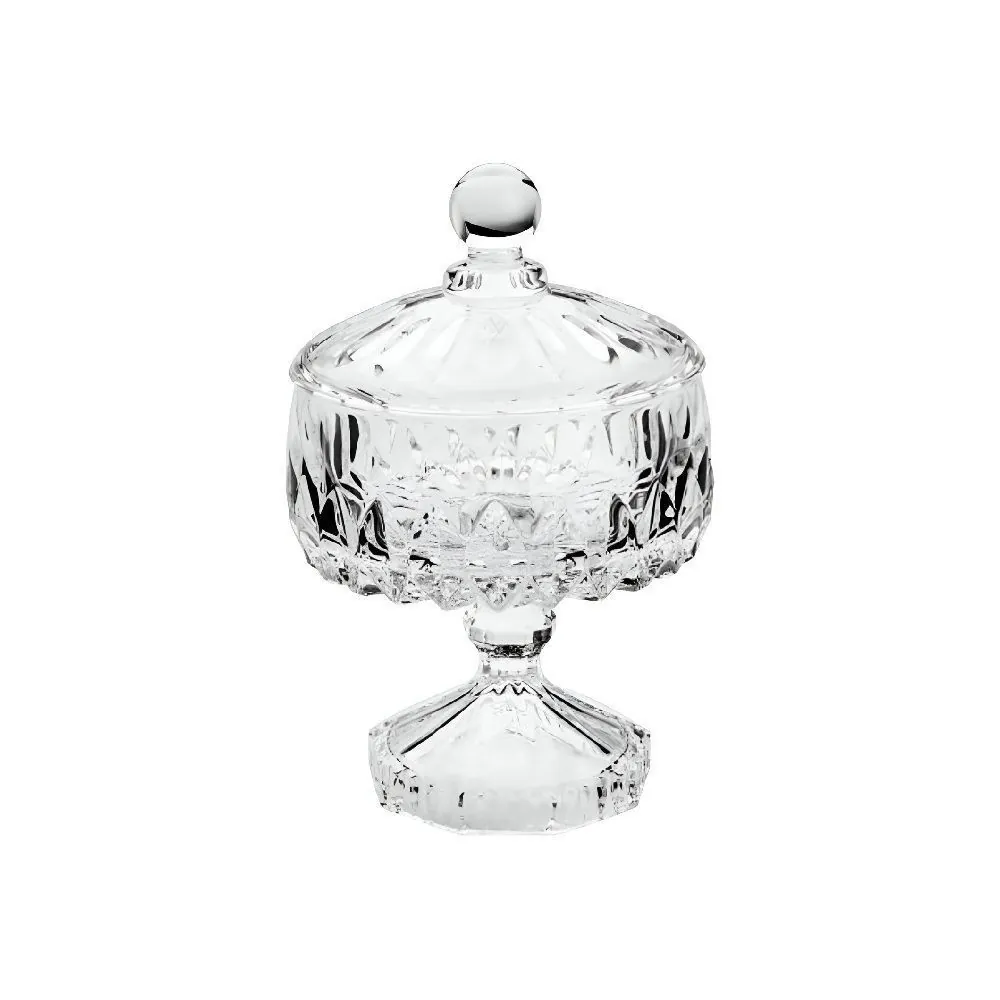 Bomboniere com Pé Louise Wolff 11 Cm - Transparente