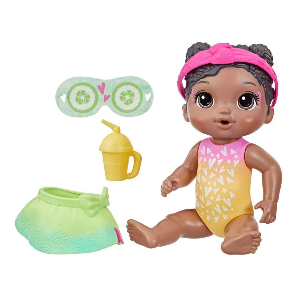 Boneca Baby Alive Dia no Spa Cabelo Preto Hasbro - F5619
