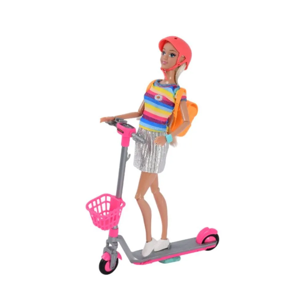Boneca Helena com Patinete e Acessórios Toys - HBR0662