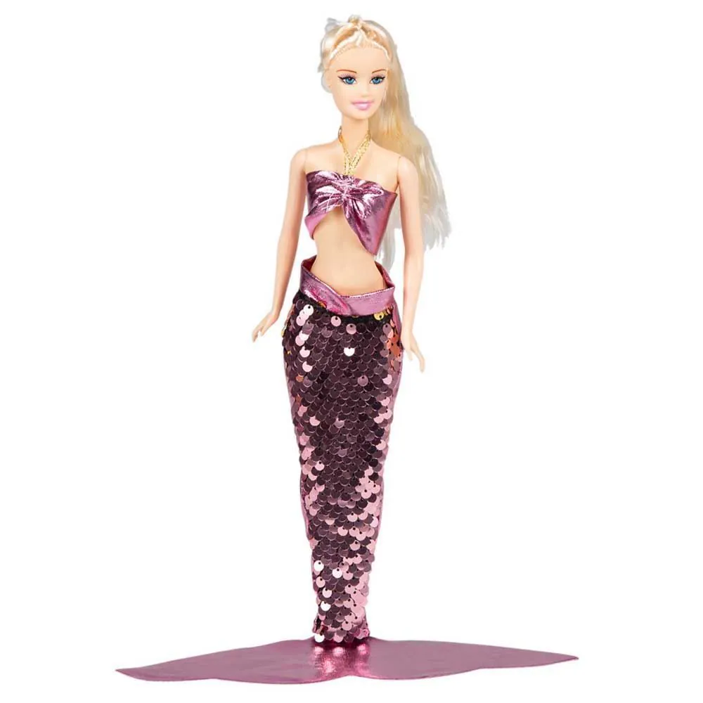 Boneca Helena Sereia Rosa Toys - HBR0292