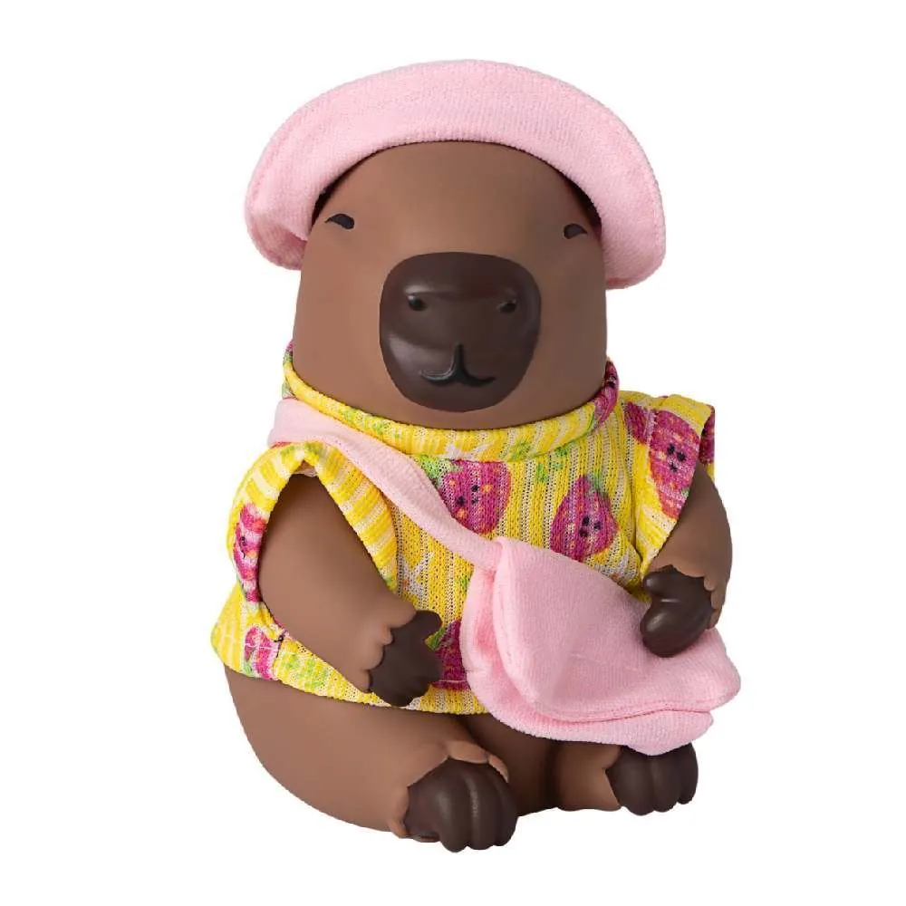 Boneco Capivara com Acessórios Rosa Divertoys - 8386