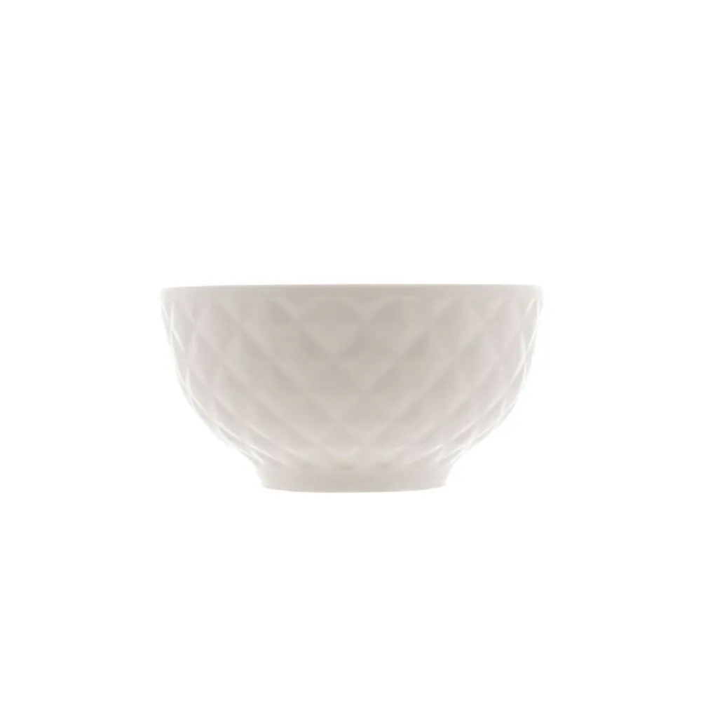 Bowl de Porcelana Lyor Diamond 380Ml - Branco