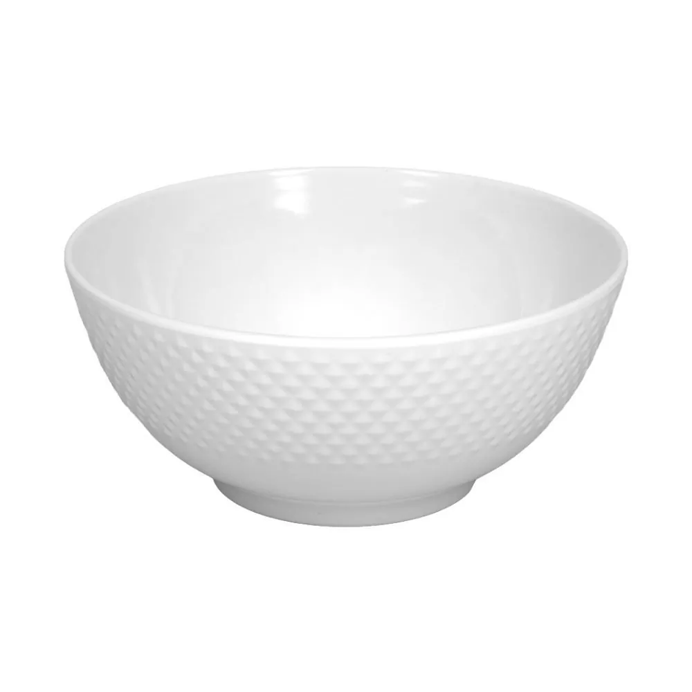 Bowl Melamina Diamond 900Ml - Branco