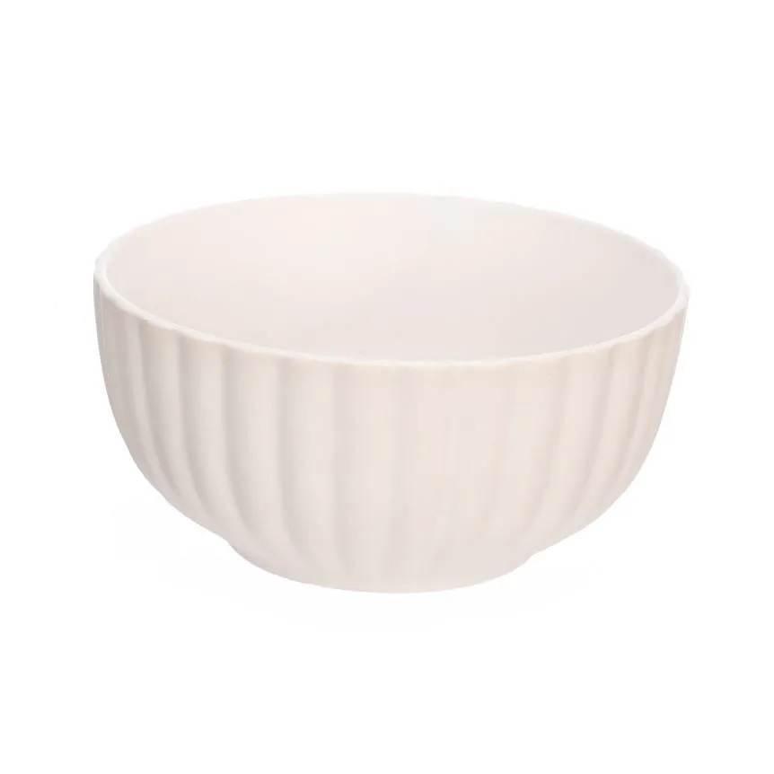 Bowl Redondo de Cerâmica Bella Branco Hauskraft - 450ML