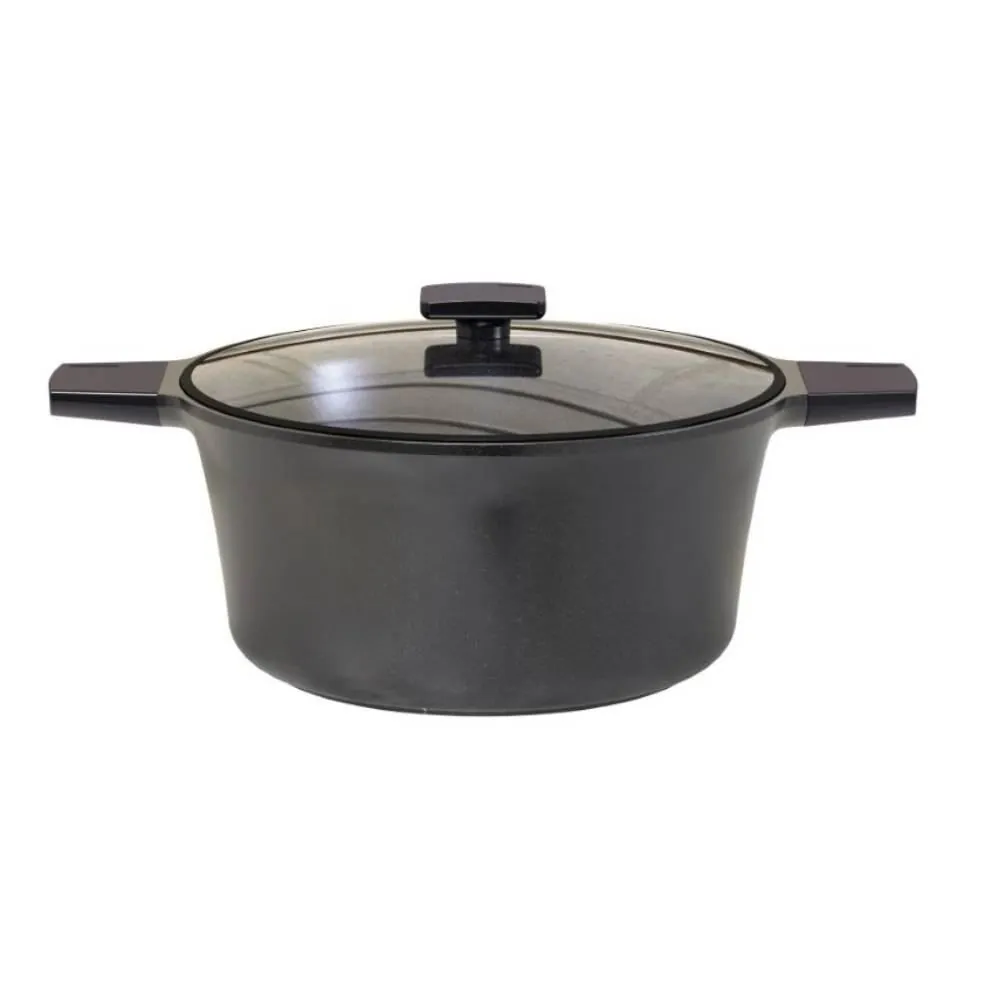 Caçarola de Indução com Tampa Boston 24Cm - Preto