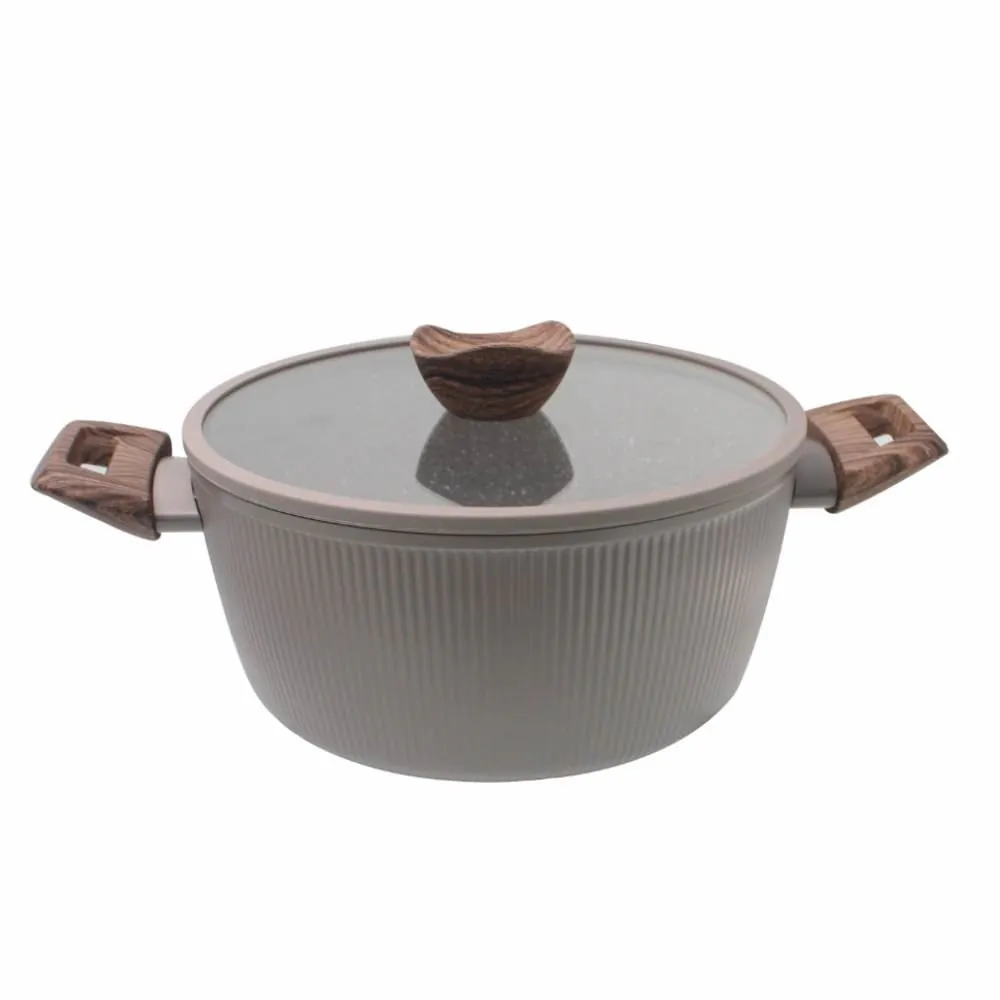 Caçarola de Indução com Tampa Elegance 20Cm - Chocolate