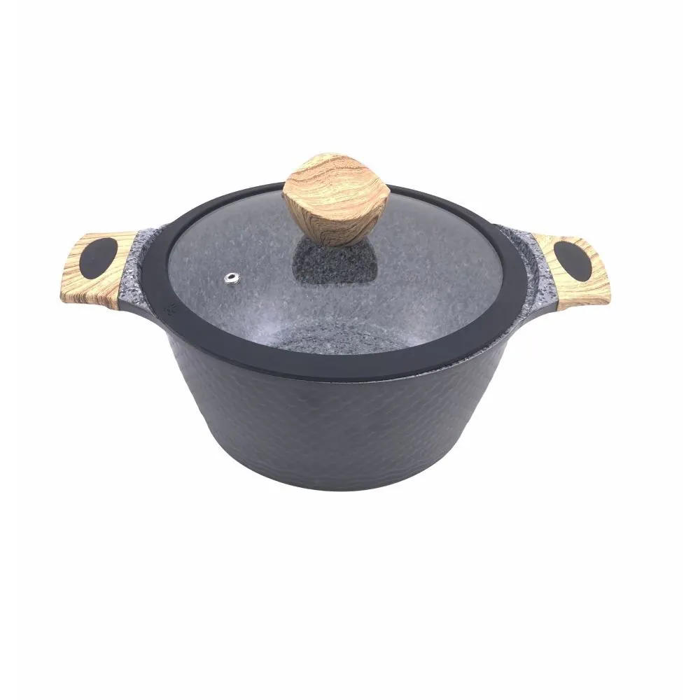 Caçarola de Indução com Tampa 24 Cm - Granito