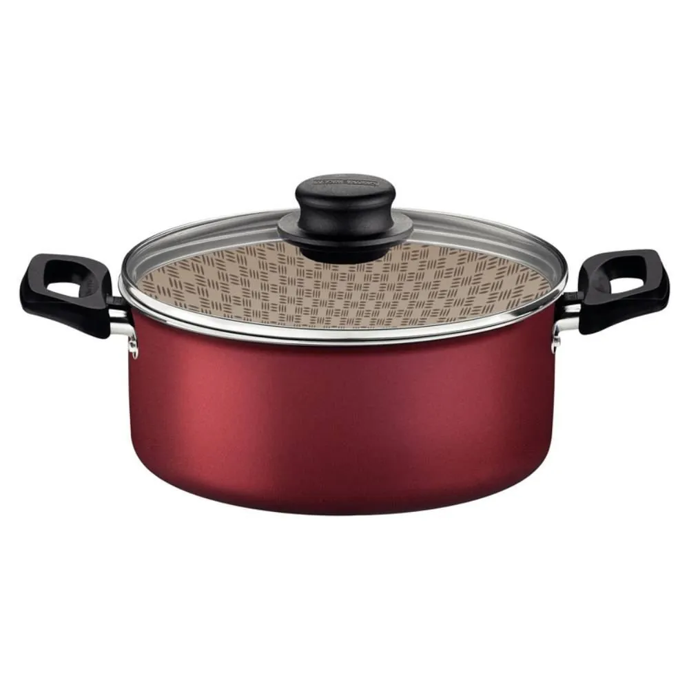 Caçarola de Alumínio Starflon Max Tramontina 4,9 Litros - Vermelho