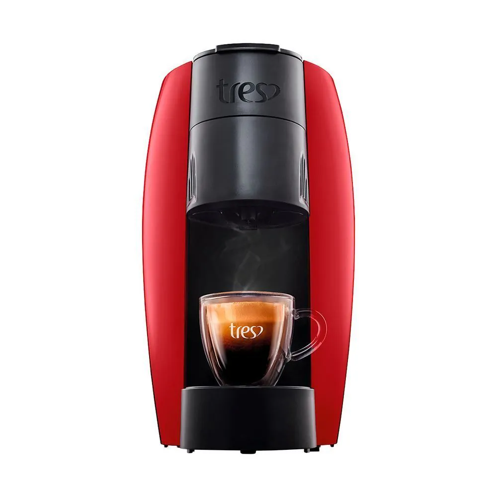 Cafeteira Expresso Tres Lov Vermelha 3 Corações