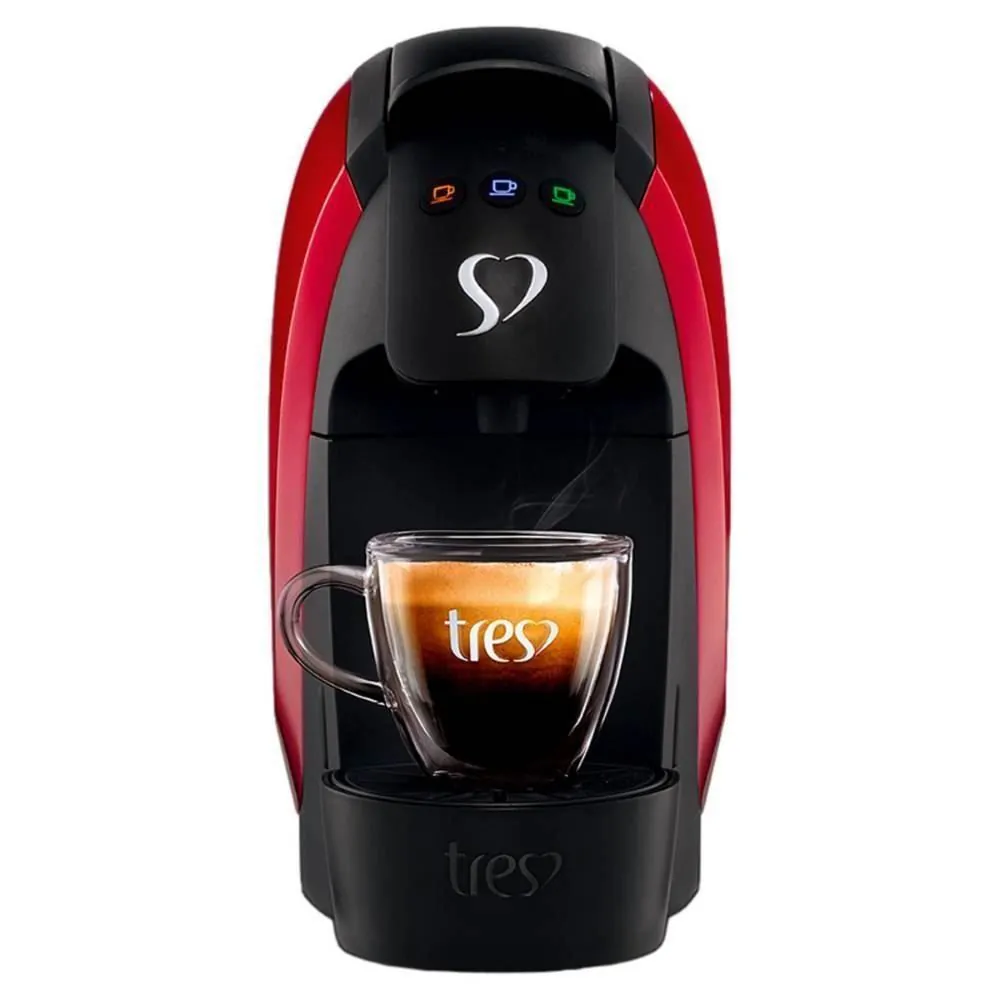 Cafeteira Espresso Luna Vermelha Tres Corações
