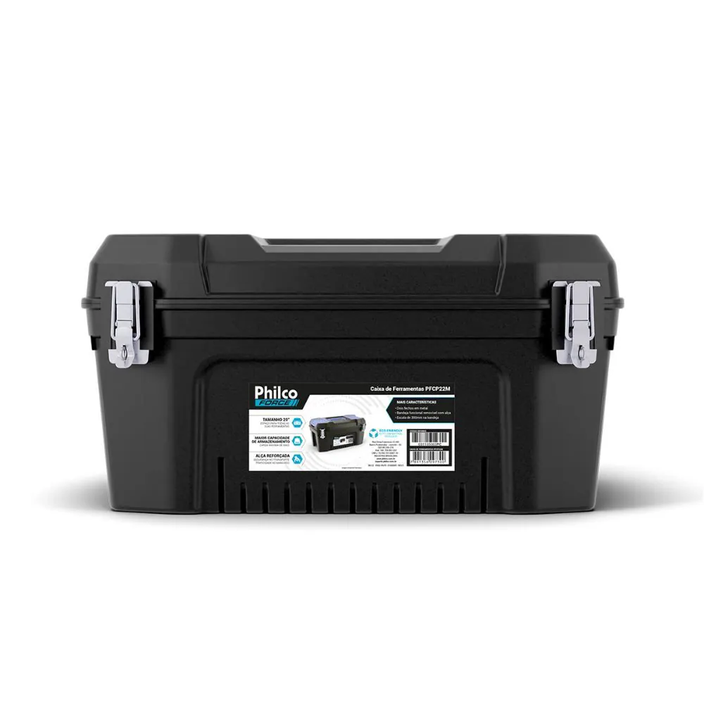 Caixa de Ferramentas Philco Force 20 Polegadas 30Kg Pfcp22m