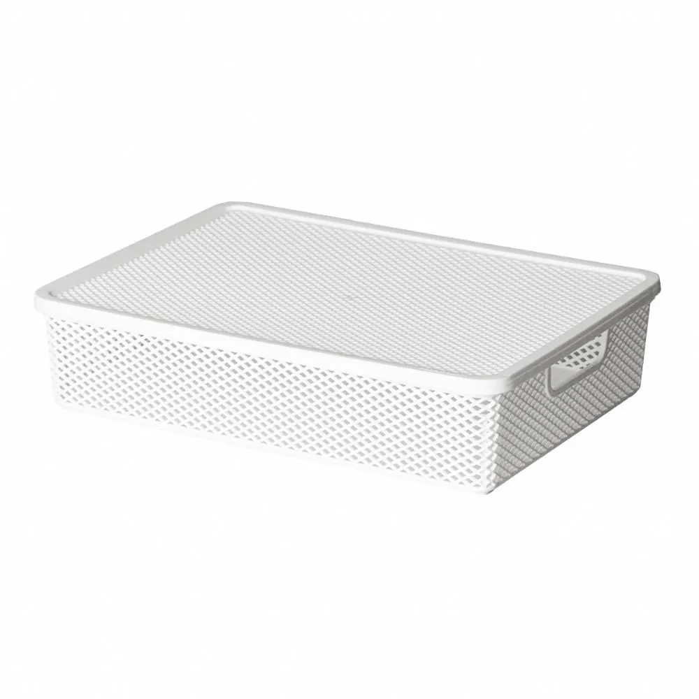 Caixa Organizadora com Tampa Linea Paramount 6,5 Litros - Branco