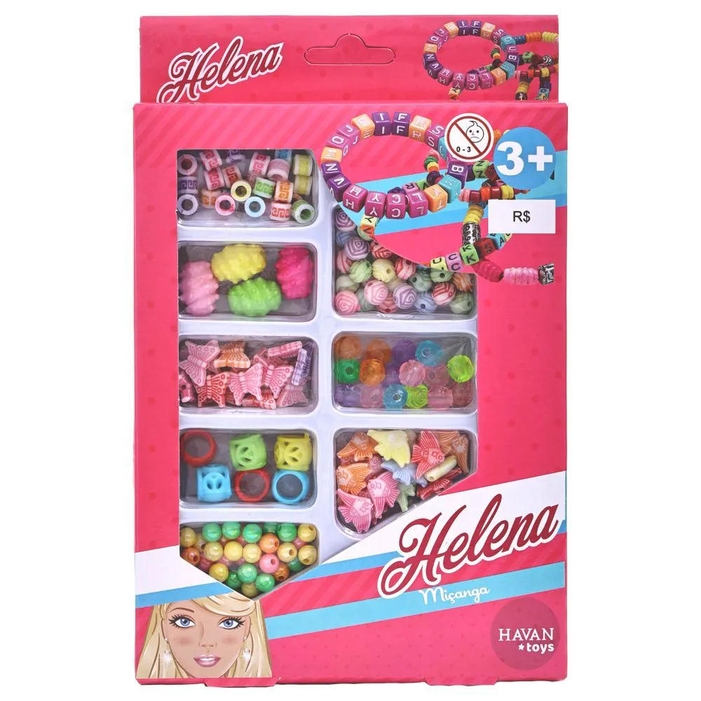 Caixa Pequena de Miçangas Helena Toys - HBR0374