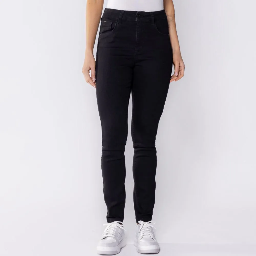 Calça Feminina Basic Skinny Jeans Patricia Foster Preto