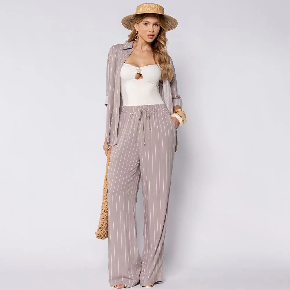 Calça Feminina Estilo Pijama Patricia Foster Fendi / Off White