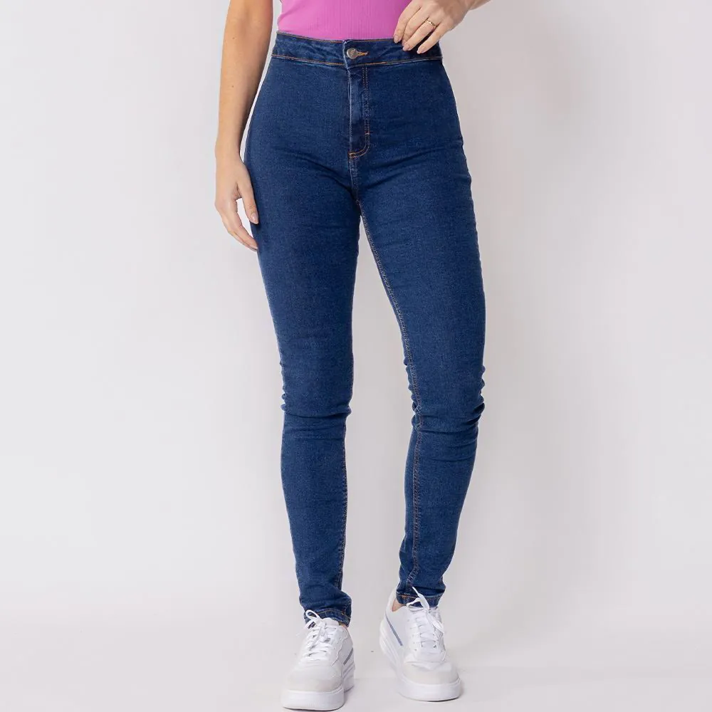 Calça Feminina Jeans Jegguing Patricia Foster Azul Escuro