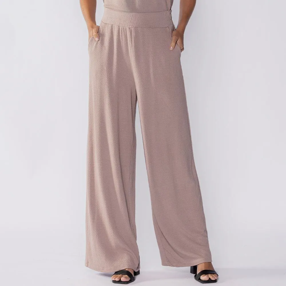 Calça Feminina Pantalona em Crepe Patricia Foster Fendi