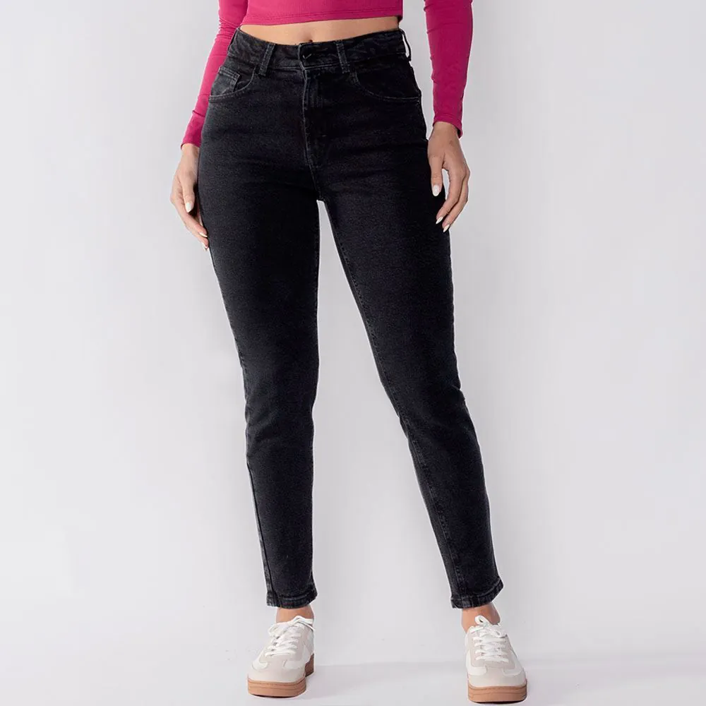 Calça Feminina Skinny Jeans com Elastano Boby Blues Preto