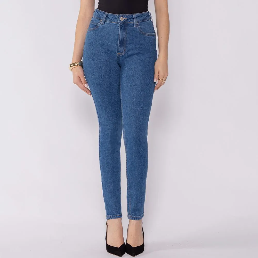Calça Jeans Feminina Skinny Boby Blues Azul Claro