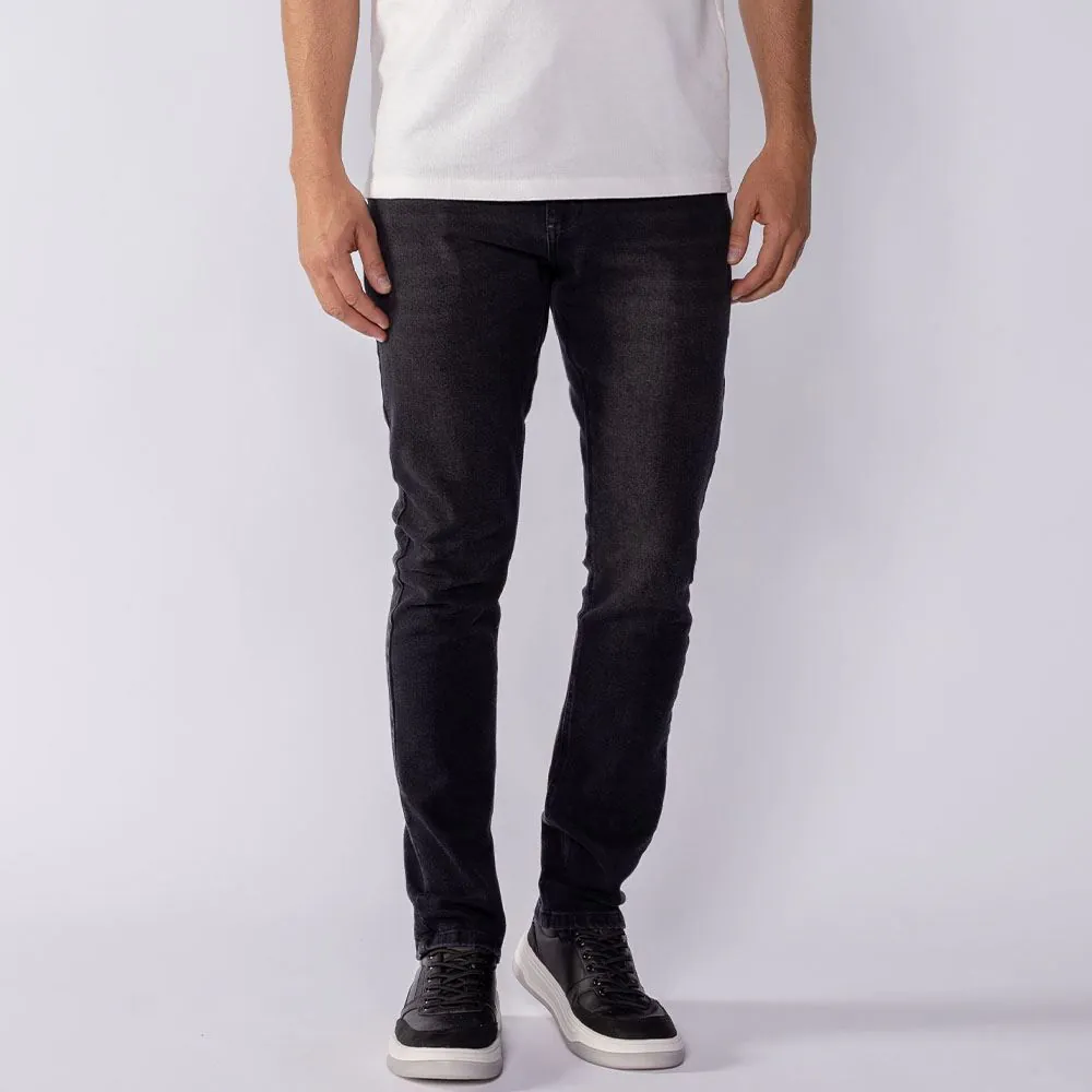 Calça Jeans Masculina Black Skinny Thing Preto Estonado