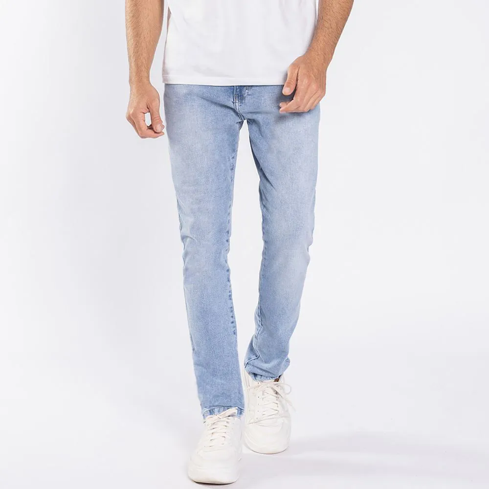 Calça Jeans Masculina Skinny Marc Alain Azul Claro