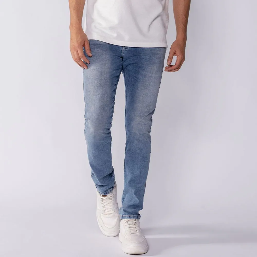 Calça Jeans Masculina Skinny Thing Azul Medio