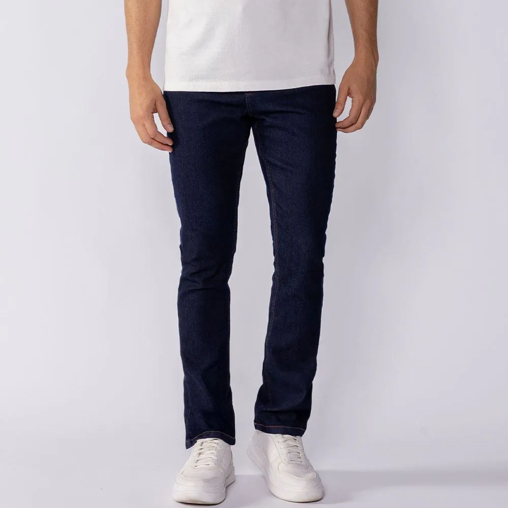 Calça Jeans Masculina Slim Marc Alain Azul Escuro