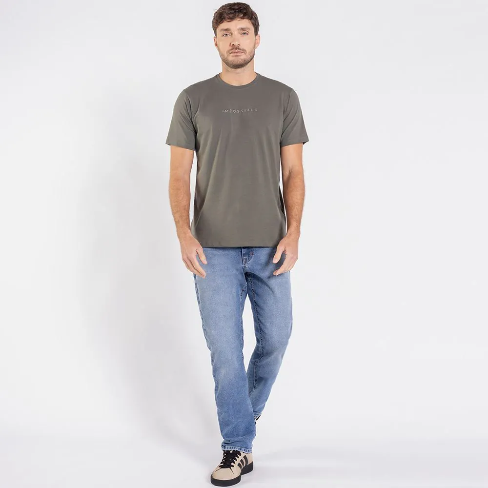 Calça Jeans Masculina Slim Marc Alain Azul Medio
