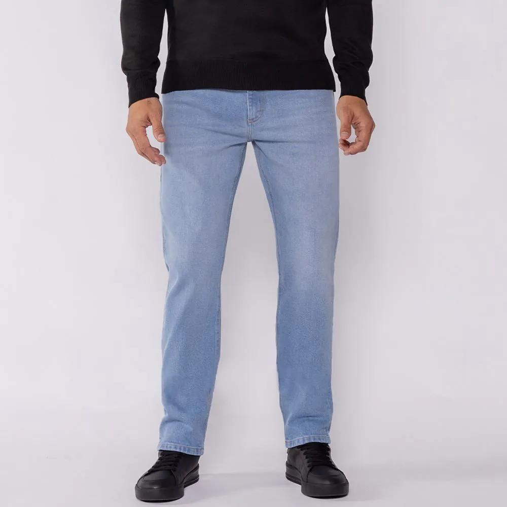 Calça Jeans Masculina Slim Marc Alain Azul Claro