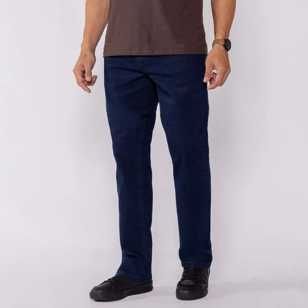 Calça Jeans Masculina Tradicional Marc Alain Azul Escuro