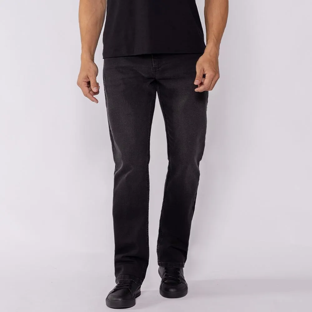 Calça Jeans Masculina Tradicional Marc Alain Preto