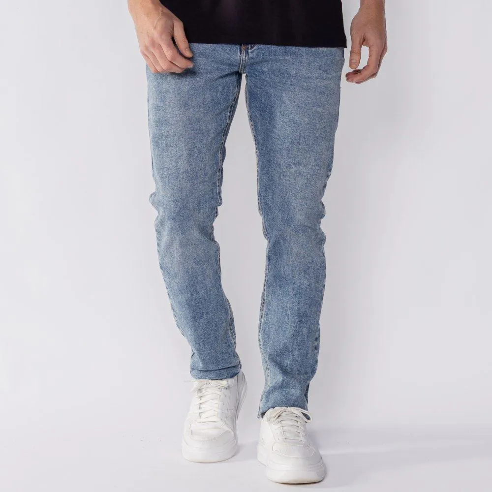Calça Jeans Masculina Slim Thing Azul Claro