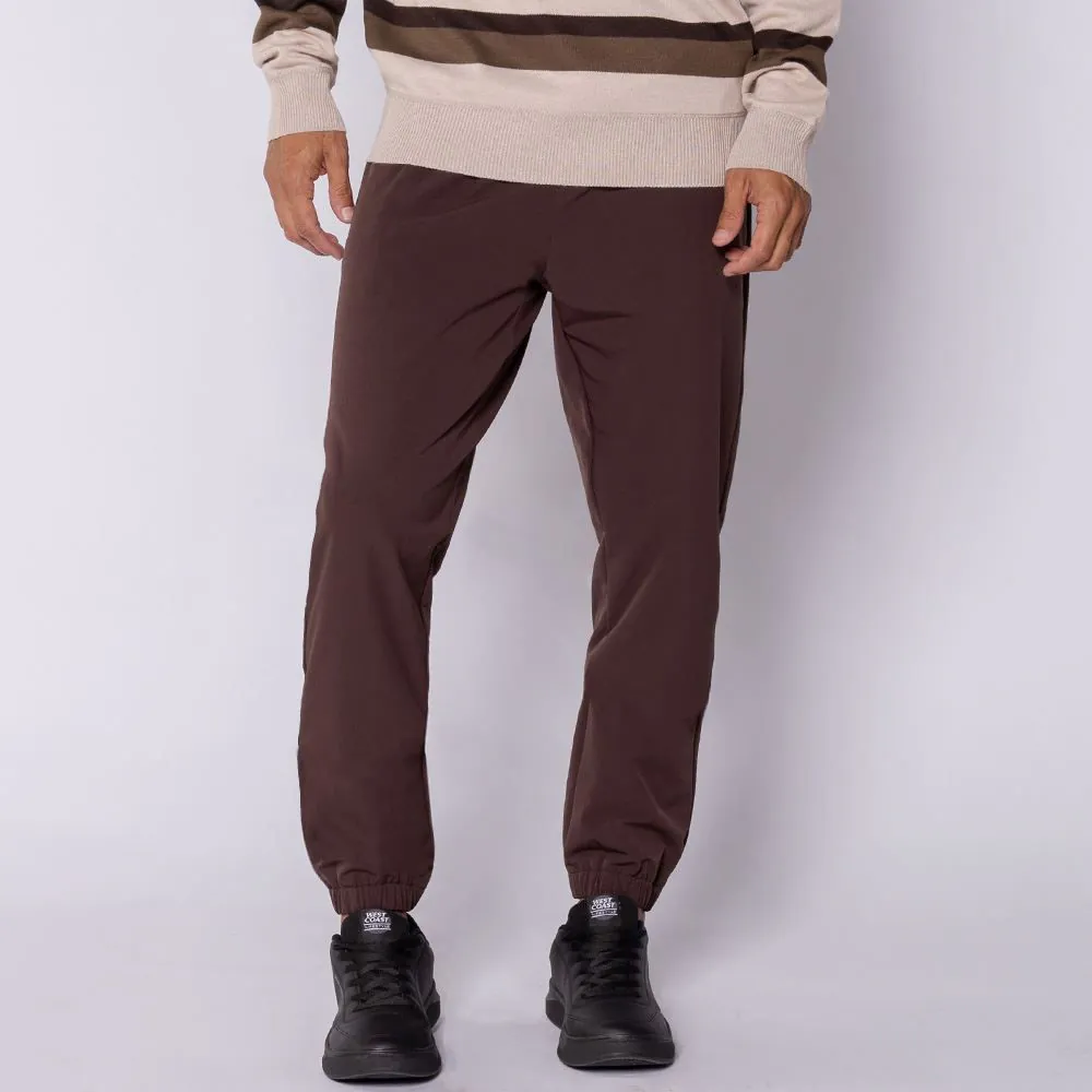 Calça Jogger Masculina em Tactel Thing Marrom