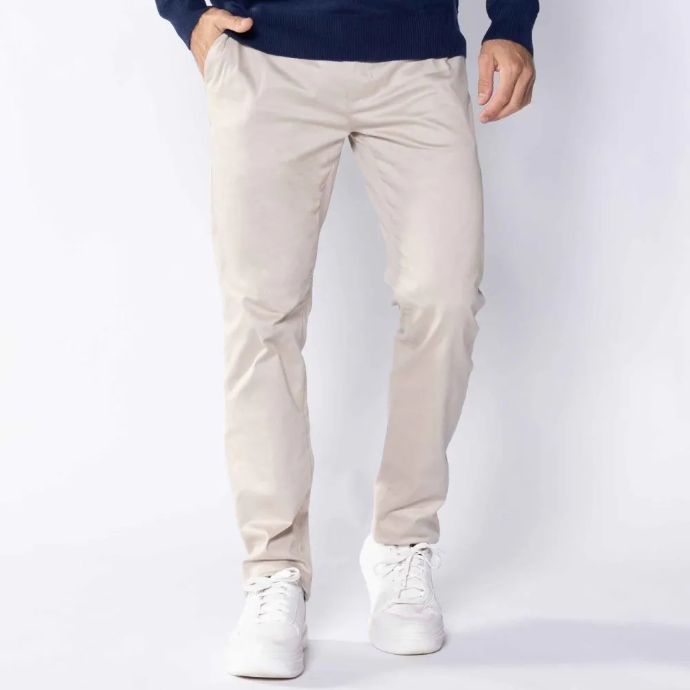 Calça Masculina Alfaiataria de Sarja Marc Alain Chino