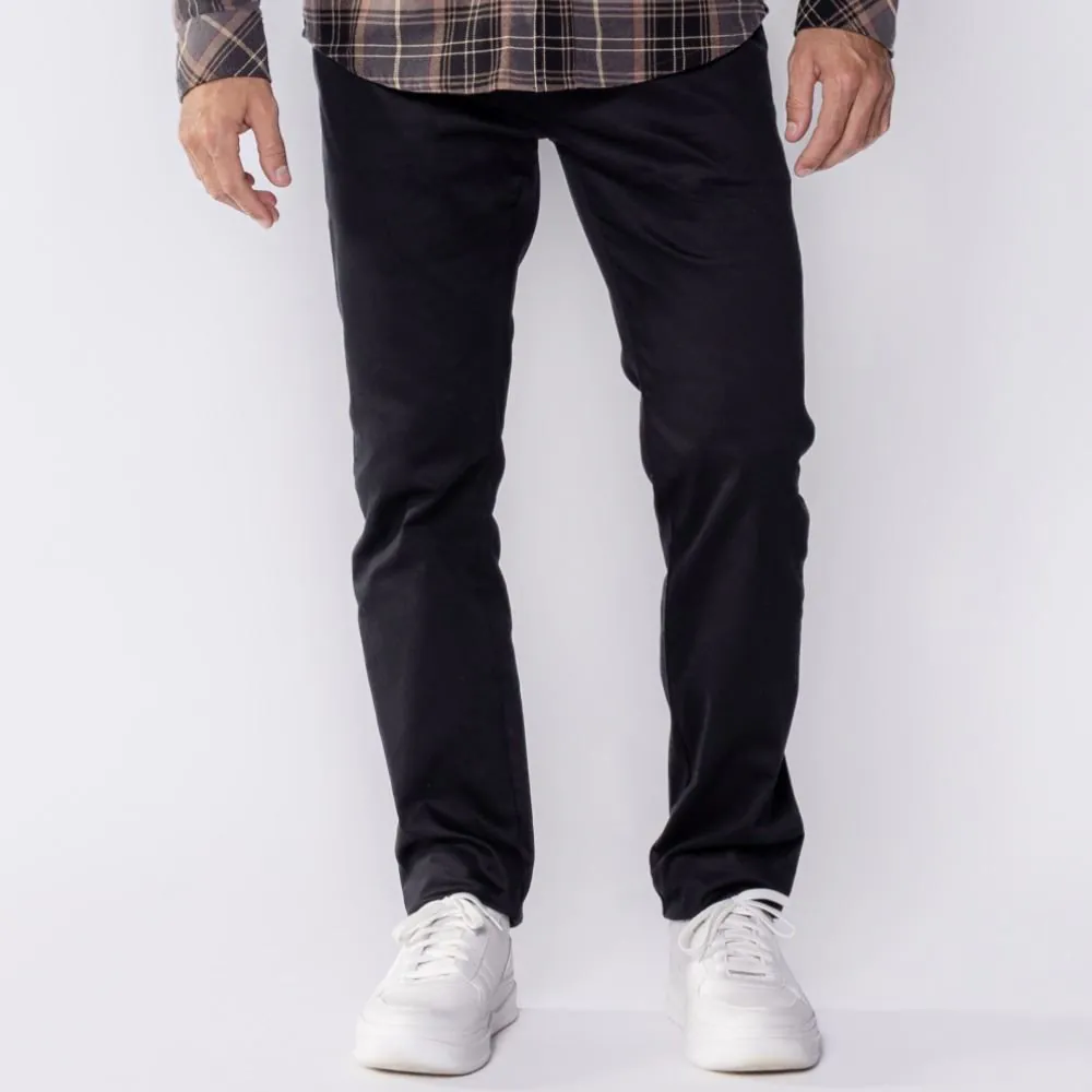 Calça Masculina Alfaiataria de Sarja Marc Alain Preto