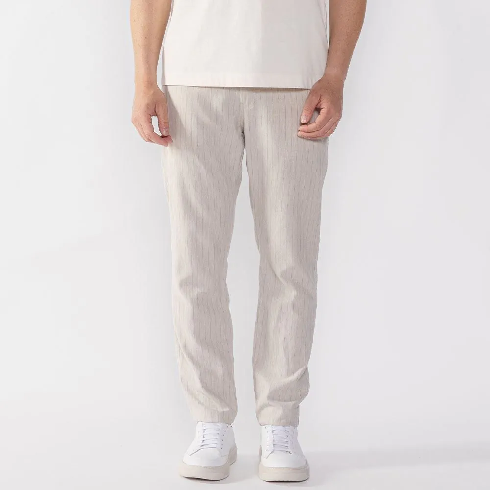 Calça Masculina Alfaiataria Risca de Giz Thing Natural