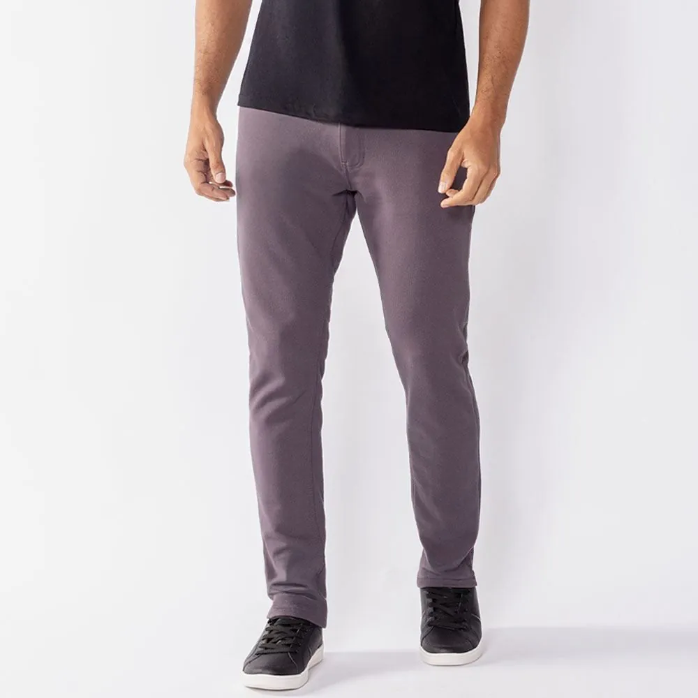 Calça Masculina Five Pocket em Moletom Marc Alain Chumbo