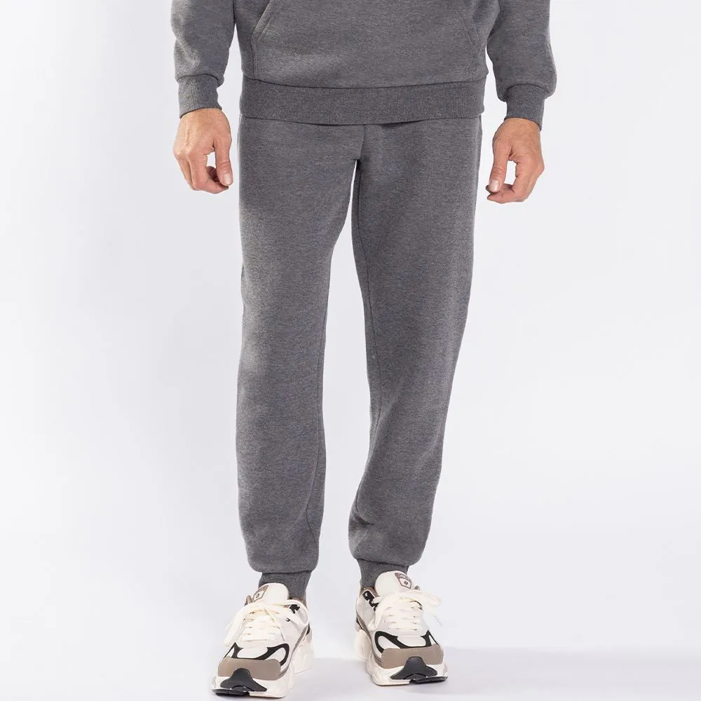Calça Masculina Jogger de Moletom Marc Alain Mescla Escuro